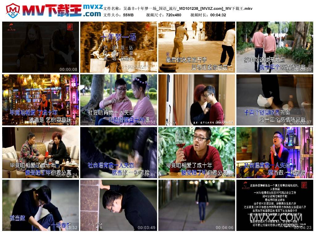 吴森丰-十年梦一场_国语_流行_MD101238